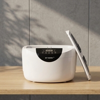 Alat Pembersih Perhiasan Gigi Digital Mini Portabel VGT-6250 dari Baja Anti Karat dengan Timer 480 Detik, 65W, dan Kapasitas 2.5L, Pembersihan Ultrasonik