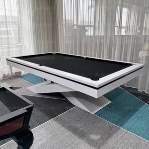 Table de billard de luxe sur mesure en arbre de Jiujiang, 9 boules, avec plateau de salle à manger, écologique et durable, 8 pieds, pour la maison - Product Image 3