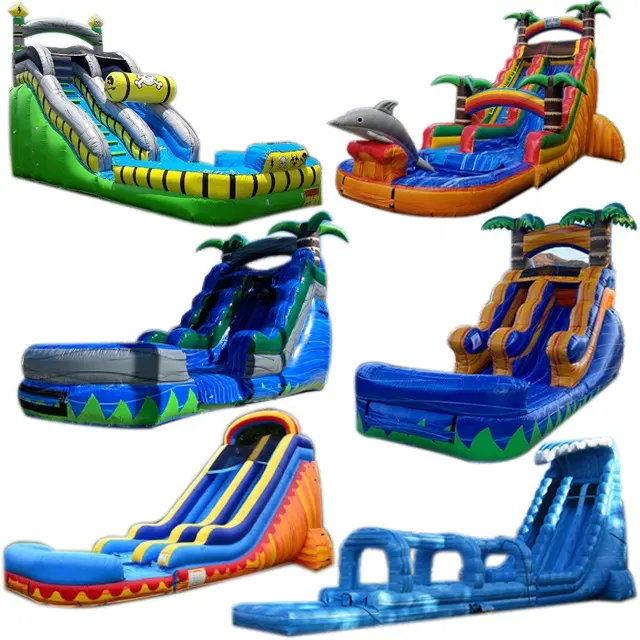Best commercial grade waterslide inflatable slide with a pool