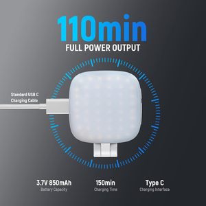 NEEWER Anneau lumineux LED magnétique pliable pour selfie avec miroir pour Zoom, maquillage, photographie et enregistrement vidéo - Product Image 2