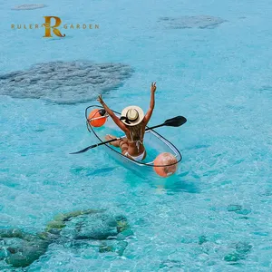 セイルカノスタビライザー1人デペスカ釣りゴンフラブルボート透明クリスタルカヤックプラスチックボート小型釣り - Product Image 1