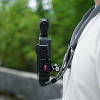 Support de cou en silicone étendu Feichao 65 cm à fixation magnétique rapide pour caméra DJI Osmo Pocket 4/3, sangle de poitrine anti-tremblement pour POV et Vlog