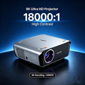 [Modèle A9R] Projecteur intelligent 4K WiFi 5G <span class=keywords><strong>Android</strong></span> 1850 ANSI Lumens Full HD LCD LED Projecteur extérieur portable - Product Image 1