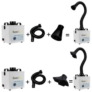 FC-100A có thể tháo rời <span class=keywords><strong>mini</strong></span> hiệu quả cao fume extractor cho Hàn Hàn khói hấp thụ 360 ° C có thể điều chỉnh máy lọc không khí - Product Image 5