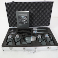 Kit de micros pour batterie et instruments de musique, 7 pièces, pour Kick, Bass Drum, Tom, Snare, Cymbales