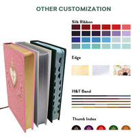 Ventes d'usine : Bible personnalisée avec couverture en cuir PU, design sur mesure, styles variés, version King James, mignonne et originale
