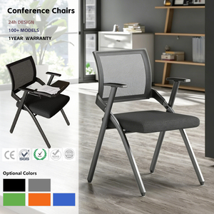 Sedia da <span class=keywords><strong>Ufficio</strong></span> Ergonomica Moderna Estensibile e Pieghevole con Base Scorrevole in Tessuto a Rete di Nylon e Tavoletta Scrittoio per <span class=keywords><strong>Casa</strong></span> e <span class=keywords><strong>Ufficio</strong></span> - Product Image 1