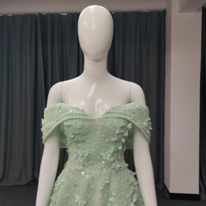 Lsany210 Luxury Sage Green Quinceanera Dresses 3D Beading Floral Lace Plus Size <b>Maternity</b> <b>Ball</b> <b>Gown</b> for - Product Image 4