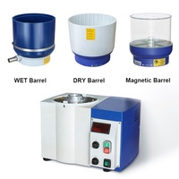 Machine de polissage centrifuge à disque 3 en 1, mini-meuleuse de surface pour bijoux, pour le débavurage et la finition des bords des métaux