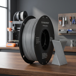 Filament PETG TINMORRY 1.75mm, fabricant industriel de filament d'imprimante 3D PETG haute ténacité 1.75mm 1KG bobine, gris - Product Image 3