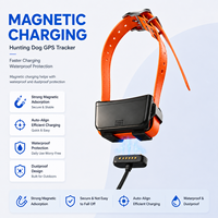 Rastreador GPS 4G LTE GSM GLONASS de 4000mAh con Collar, Tarjeta SIM, Carga Magnética, Correa de TPU Impermeable, Alerta de Geocerca y Antipérdida LBS