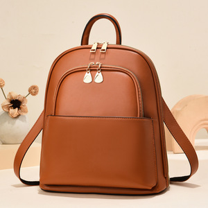 2026 New Trendy <b>Ladies</b> Travel <b>Backpacks</b> Designer PU Leather <b>Backpacks</b> Custom Large Capacity Bags Fashion Shoulder Bags for Women - Product Image 1