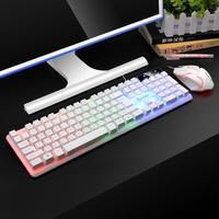 Teclado Gamer T350 con Cable USB, Retroiluminación LED Multicolor, Sensación Mecánica, para PC de Escritorio