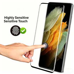Protection d'écran HD adhésive à bords coupés, la plus vendue, déverrouillable pour Samsung S22 <span class=keywords><strong>Ultra</strong></span> et Samsung S23 <span class=keywords><strong>Ultra</strong></span> - Product Image 5