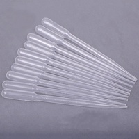 Pipette compte-gouttes jetable transparente en plastique pour échantillons liquides, outil de mesure pour médicaments et laboratoire