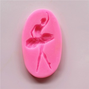 Ballet Girl Dance Eco Friendly Odorless Silicone Molds Fondant <b>Cookie</b> Cake Decoration <b>Tools</b> Packed in OPP Bag - Product Image 3
