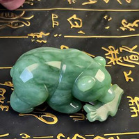 Ours en aventurine verte naturelle faits à la main en gros avec des poissons en aventurine verte