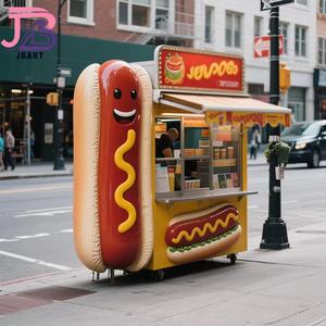Escultura <span class=keywords><strong>de</strong></span> perrito caliente personalizada, hecha <span class=keywords><strong>de</strong></span> material <span class=keywords><strong>de</strong></span> resina <span class=keywords><strong>de</strong></span> fibra <span class=keywords><strong>de</strong></span> vidrio, letreros <span class=keywords><strong>de</strong></span> escaparate al aire libre y decoraciones <span class=keywords><strong>de</strong></span> stand <span class=keywords><strong>de</strong></span> ventas - Product Image 4