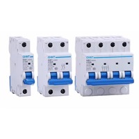 Disjoncteur miniature CHINT NB1-63 MCB 6kA 230-400VAC pour éclairage domestique, énergie solaire photovoltaïque, protection contre les surcharges et les courts-circuits