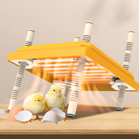 Plaque chauffante pour poussins avec couvercle anti-poussière, chauffage économe en énergie pour volailles, équipement de réchauffement pour poussins, facile à nettoyer