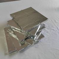 Panneau d'isolation sous vide carré en aluminium argenté, haute efficacité énergétique, matériau mince, classe ignifuge