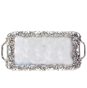Assiettes jetables écologiques en métal et porcelaine de style nordique pour le thé de l'après-midi, les desserts, les gâteaux, les dim sum, et comme plateau de service pour la maison et le salon - Product Image 1