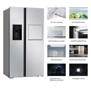 Réfrigérateur intelligent Hisense 606L <span class=keywords><strong>avec</strong></span> <span class=keywords><strong>distributeur</strong></span> <span class=keywords><strong>d</strong></span>'<span class=keywords><strong>eau</strong></span>, sans givre, étagères en verre et en fil métallique en option, fourni par le fabricant - Product Image 6