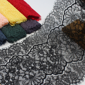 Renda Prancis Nilon TangLong Warna Pink Muda 30cm, Hiasan Bunga Mewah, Rajutan Ramah Lingkungan, Stok Baru untuk Pakaian dan Dekorasi Rumah - Product Image 2