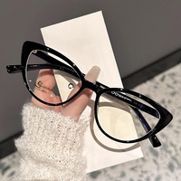 85010 Lunettes de mode classiques œil-de-chat anti-lumière bleue TR90, lunettes de luxe universelles pour femmes, Gafas Que Bloquean La Luz Azul