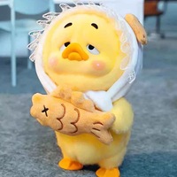 Canard en colère au travail, canard en peluche agaçant, boîte à surprise, poupée Upsetduck, petit canard jaune, jouet tendance, ornements