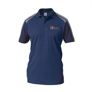 Camiseta Polo de Manga Corta Regular, Color Azul Marino, Tela M Performance, Ropa de Trabajo - Product Image 2