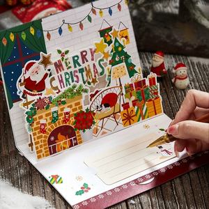 Tùy chỉnh cao cấp thiết kế mới 3D Pop Up Thẻ quà tặng giáng sinh - Product Image 1