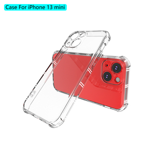เคสโทรศัพท์มือถือแบบใส TPU Soft Gel ป้องกันเลนส์กล้องแบบ 3D Airbag ป้องกัน 360 องศา สำหรับ iPhone 13 Mini - Product Image 1