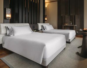 ชุดเฟอร์นิเจอร์ห้องนอนของโรงแรม Foshan โครงเตียงไม้ราคาถูกสำหรับอพาร์ทเมนต์ต้อนรับเชิงพาณิชย์ที่ทันสมัย - Product Image 4