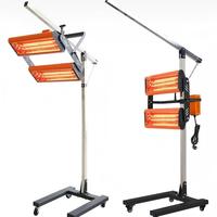 Lampe de séchage de peinture pour carrosserie automobile FUNISI F2X 2000W à ondes courtes infrarouges pour le séchage de la peinture, lampe de peinture 220V