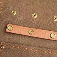 棉质黑色厨师围裙带毛圈帆布围裙定制印花厨房围裙女性 - Product Image 3