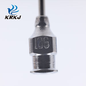 Aiguille d'injection vétérinaire de tuyau d'acier inoxydable de moyeu en laiton de KD402 pour le divers type <span class=keywords><strong>seringue</strong></span> - Product Image 4