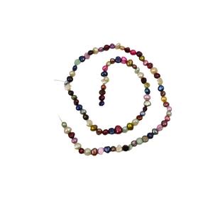 Collar de Perlas Barrocas Naturales de Agua Dulce de 4-5 mm, Perlas Sueltas con Orificio Lateral Pequeño de Doble Cara - Product Image 5