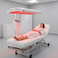 Panneau de luminothérapie intelligent motorisé à lumière rouge 660nm 850nm 940nm haute intensité pour le corps entier, équipement pour centre de santé