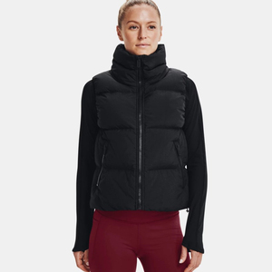Customize High Quality Winter Coat Fashion <strong>Women</strong> <strong>Puffer</strong> Vest High Collar Down Vest <strong>Gilet</strong> - Product Image 1
