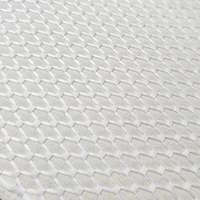 Tissu de rideau brodé Turquie, textile de maison, tissu de rideau blanc bouclé avec support non tissé pour housse de canapé et tête de lit sur mesure