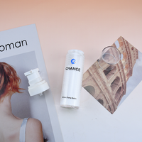 Flacon cosmétique sans air en acrylique de 15 ml, 30 ml, 50 ml, flacon pour sérum pour les yeux, lotion pour le soin de la peau avec pulvérisateur sans air, logo imprimé à l'écran
