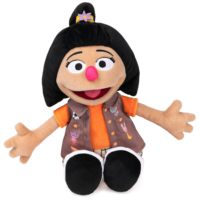 Jouet à mâcher en peluche pour animaux de compagnie, Poupée de jeu pour chien et chat, modèle Fille Exploratrice, avec gilet et chignon