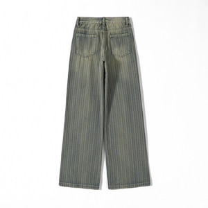 Jeans lavati da donna YHJ-088-<span class=keywords><strong>pantaloni</strong></span> svasati Casual all'ingrosso <span class=keywords><strong>pantaloni</strong></span> larghi da ragazza stili diretti alla fabbrica - Product Image 2