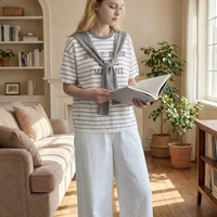 T-shirt en tricot ample et décontracté à manches courtes pour femme – Haut oversize tendance pour l'été