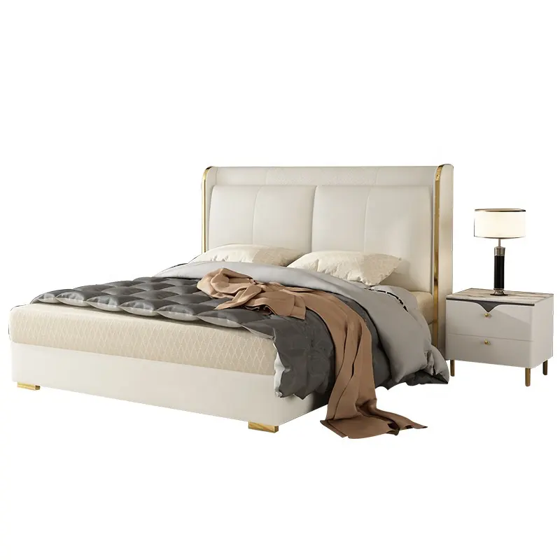 new model dark gray modern italian luxury design suite minimalist king bed hotel bedroom furniture set