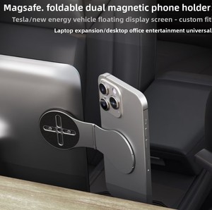 Double-sided Magnetic-Suction Foldable Aluminum Alloy Car Navigation Mount Laptop/<strong>Tablet</strong> Invisible Floating Smart <strong>Tracking</strong> - Product Image 3