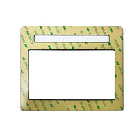 Plaque de protection en verre trempé découpée sur mesure de grande taille avec trous pré-percés et adhésif