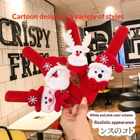 Bracelet lumineux en PVC de Noël avec dessin animé et bonhomme de neige, cadeau créatif de vacances pour enfants, jouet décoratif