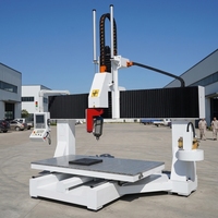 Machine CNC 5 axes pour mousse avec dépoussiéreur, routeur CNC 5 axes pour l'ingénierie allemande, machine CNC 5 axes pour le travail du bois allemand